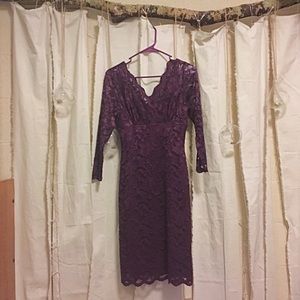Stunning purple lace Marina dress size 4